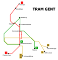 Plan du réseau de 2006 à 2017