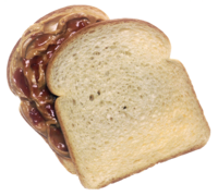 Peanut butter and jelly sandwich