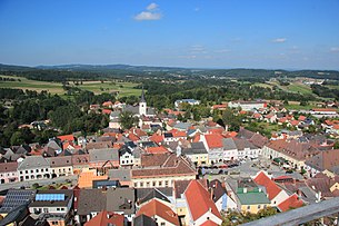 Blick auf Weitra vom Schlossturm