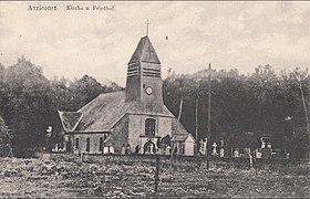 L'église (carte postale allemande de 1917)