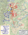 Assaut de l'aile droite de Polk, matin du 20 septembre