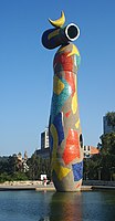 Joan Miró, Woman and Bird, 1982, Barcelona, Spain