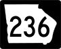 State Route 236 marker