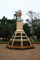 Sacred Heart of Jesus monument in front of the cathedral