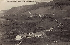 Larrivoire et Samiset depuis la colline de Samiset.