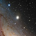 M 32 s časťou galaxie Andromeda