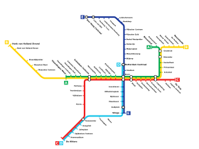 Voir la carte de la ligne.