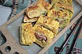 Myeongnan-jeot-gyeran-mari (rolled omelette with salted pollock roe)