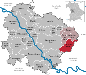 Poziția Raitenbuch pe harta districtului Weißenburg-Gunzenhausen