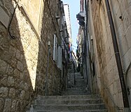 Une ruelle à Dubrovnh.