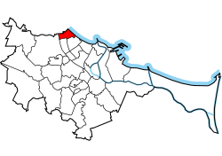 Location of Żabianka-Wejhera-Jelitkowo-Tysiąclecia within Gdańsk