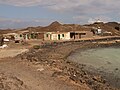 Edifícios na ilha Lobos