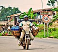 Moto-taxi entre Adjohoun et Kétoukpè