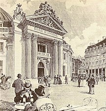 Portique de la Bourse de Commerce.