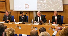 Signature d’une convention-cadre entre l’ÉNA, l’université de Strasbourg et Sciences Po Strasbourg.