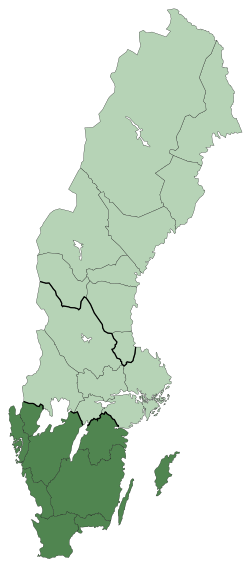 Götaland - Lokalisering