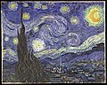 《星夜》（The Starry Night），1889年，收藏於紐約現代藝術博物館