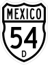 Federal Highway 54D shield