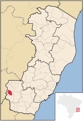 Divino de São Lourenço – Mappa