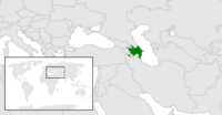 Locatie van Azərbaycan Respublikası