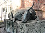 Ochsenbrunnen, 1962, Ecke Zenettistraße/Thalkirchner Straße in München