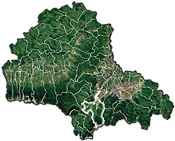 Râșnovs beliggenhed i Brașov-distriktet