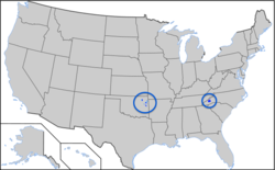 Location of Cherokee