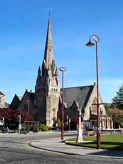 Colquhounplassen i sentrum av Helensburgh.