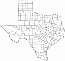 Location of Gholson, Texas