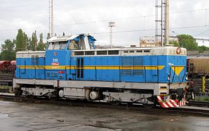 Museumslokomotive T 466.0007 in Ostrava hl.n. (2012)