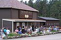 The scene/paint shop built in 2008, known as the Barber Shop after Bill Barber.