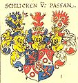 Herb Schlicken (prawy na frontonie)