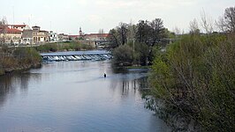 de rivier Tormes bij Salamanca.