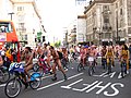 Fietsen en skaten tijdens een WNBR