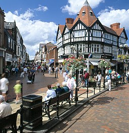 Wrexhams centrum.