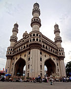 Charminar at Hyderabad was built by the Golconda Sultanate in the 16th century.