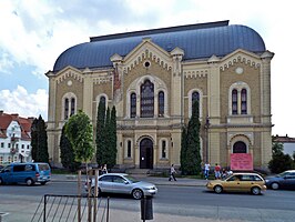 De voormalige synagoge, tegenwoordig[(sinds) wanneer?] het Rétközi Museum