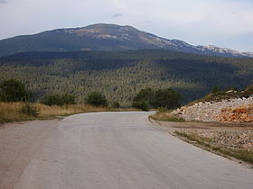 La Klekovača, vue de l'ouest