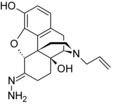 Chemical structure of Naloxazone.