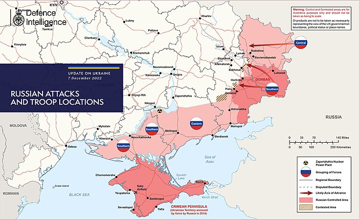 Situation au 7 décembre 2022