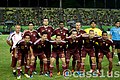 Selecció de futbol de Veneçuela, anomenada «la Vinotinto».