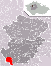 Běleč – Mappa