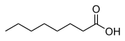 Structuurformule van octaanzuur