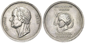 Medaglia in Omaggio a Giovanni Meli del 1815