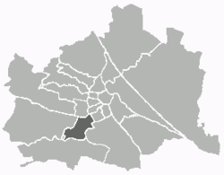 Location of the district within Vienna