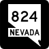 State Route 824 marker