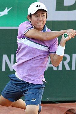 Jošihito Nišioka na French Open 2021