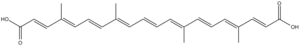 Structuurformule van norbixine