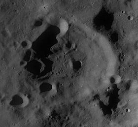 Снимок зонда Lunar Reconnaissance Orbiter.