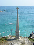 Monument to the Expedition of the Thousand in Quarto dei Mille. Note the star on the top.